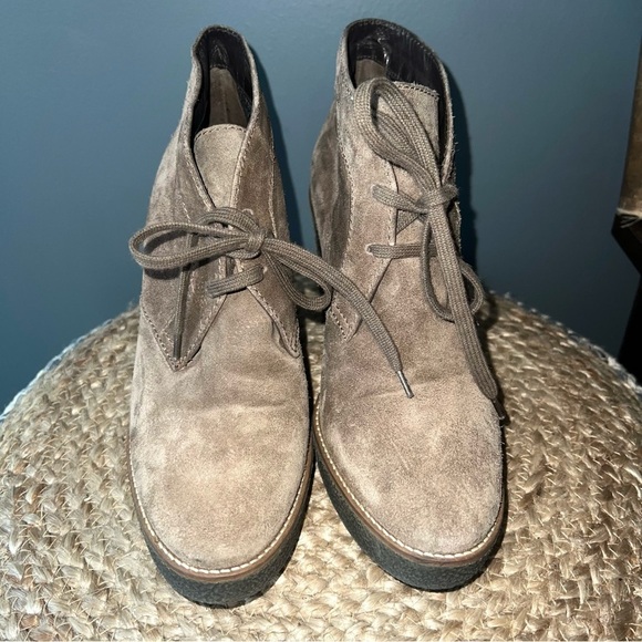 Aquatalia Vianna Suede Wedge Booties - Picture 4 of 8